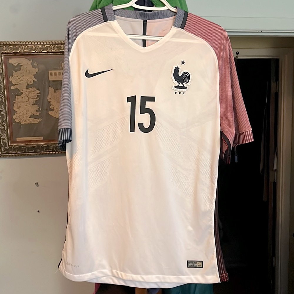 Nike Breathe Easy France 2016 National Away Kit #15 Paul Pogba XL